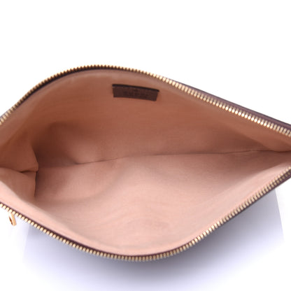 Gucci GG Supreme Monogram Large Ophidia Pouch Clutch Brown 5 of 11