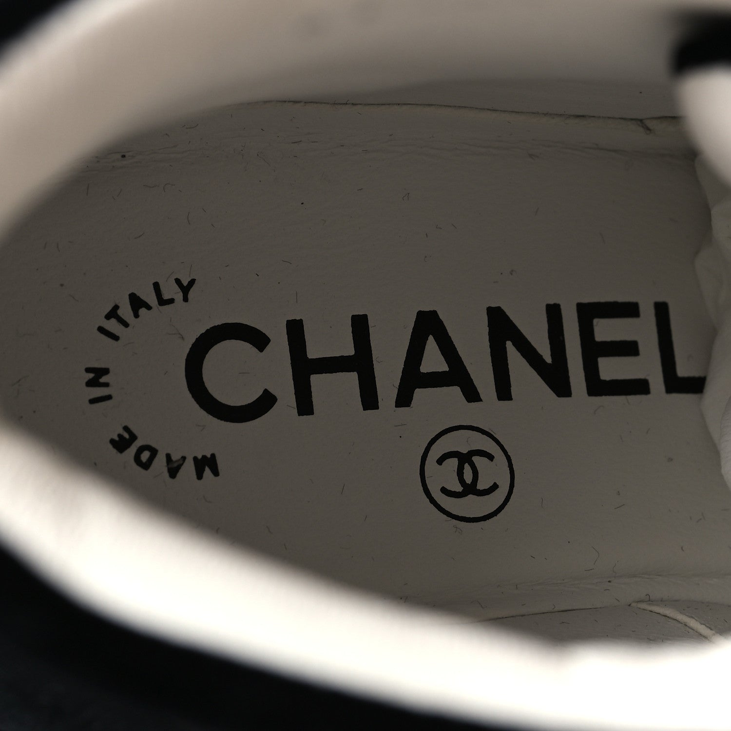 Chanel Velvet Crystal CC Lace Up Combat Boots 35 Black 8 of 8