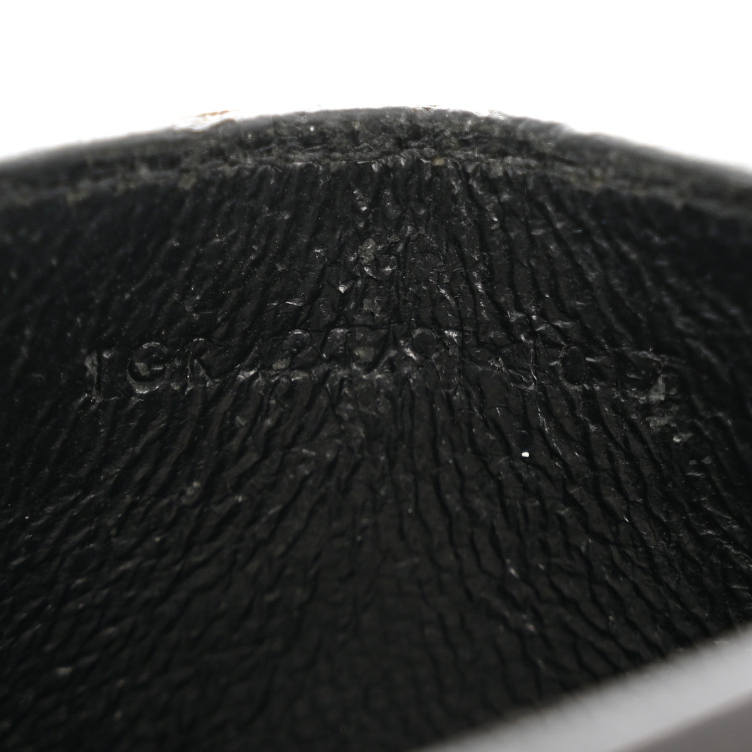 Saint Laurent Grain De Poudre Matelasse Chevron Monogram Credit Card Case Black 7 of 11