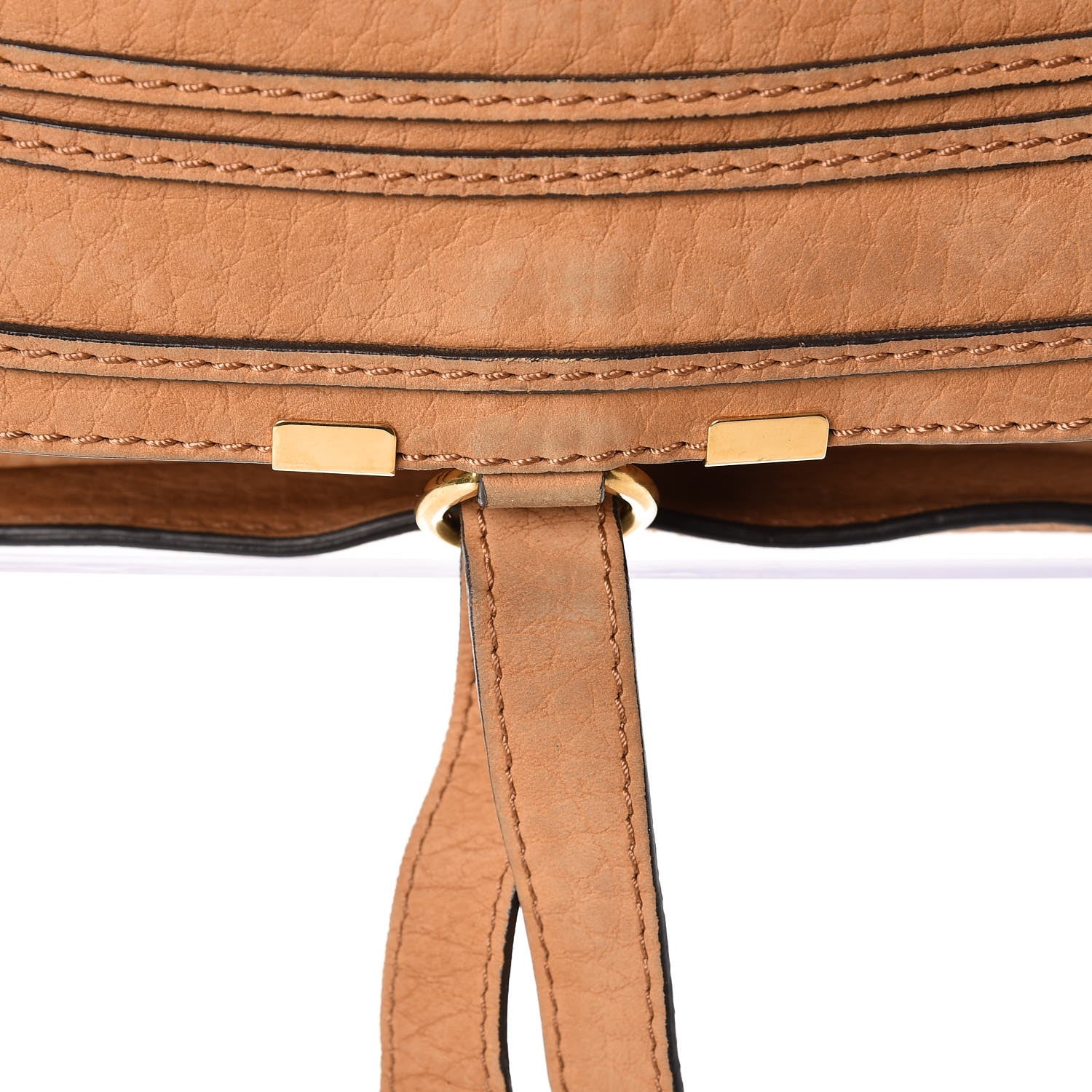 Chloe Nubuck Calfskin Medium Marcie Satchel Brown Sugar 11 of 12