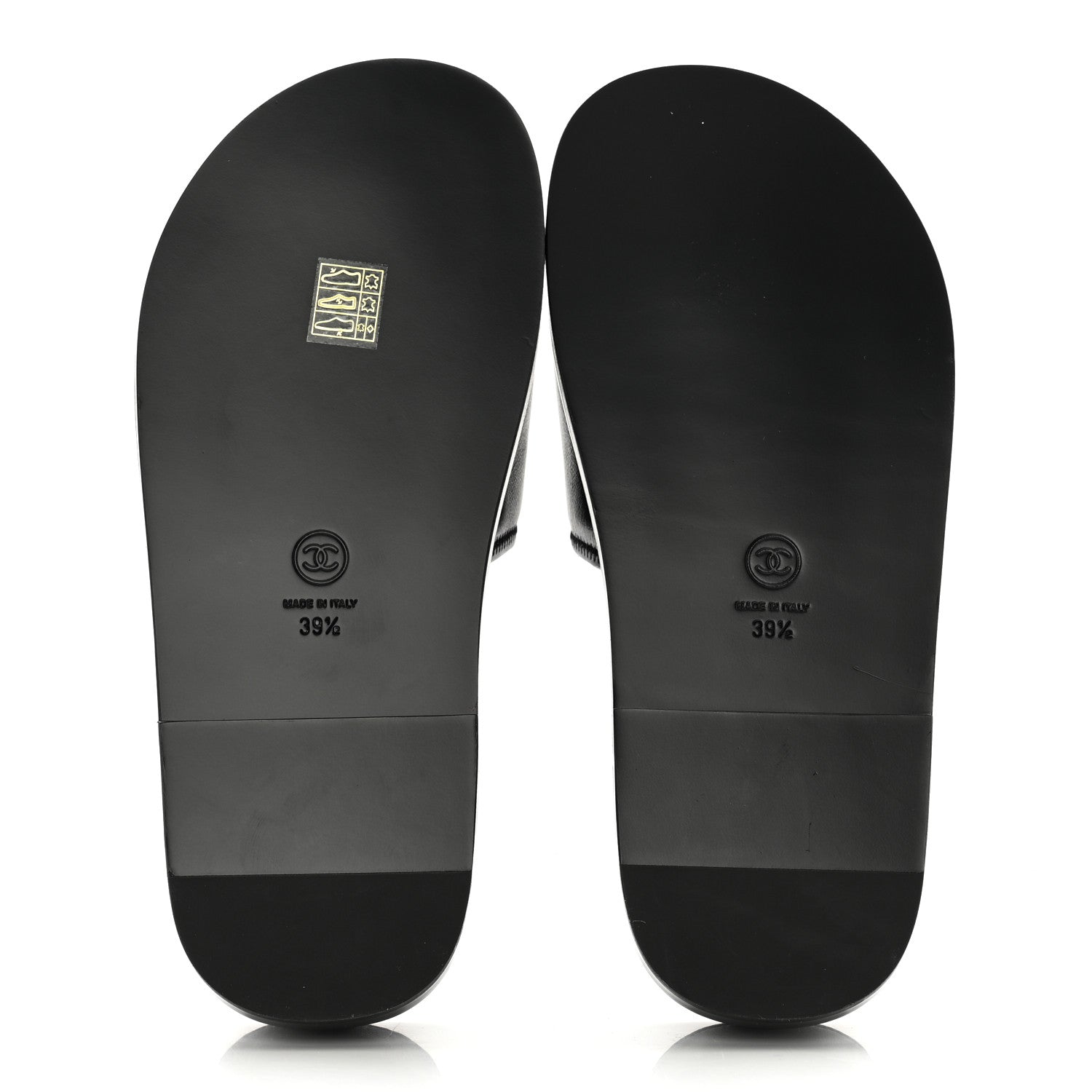 Chanel Lambskin Cha-Nel Mule Sandals 39.5 Black Multicolor 5 of 11