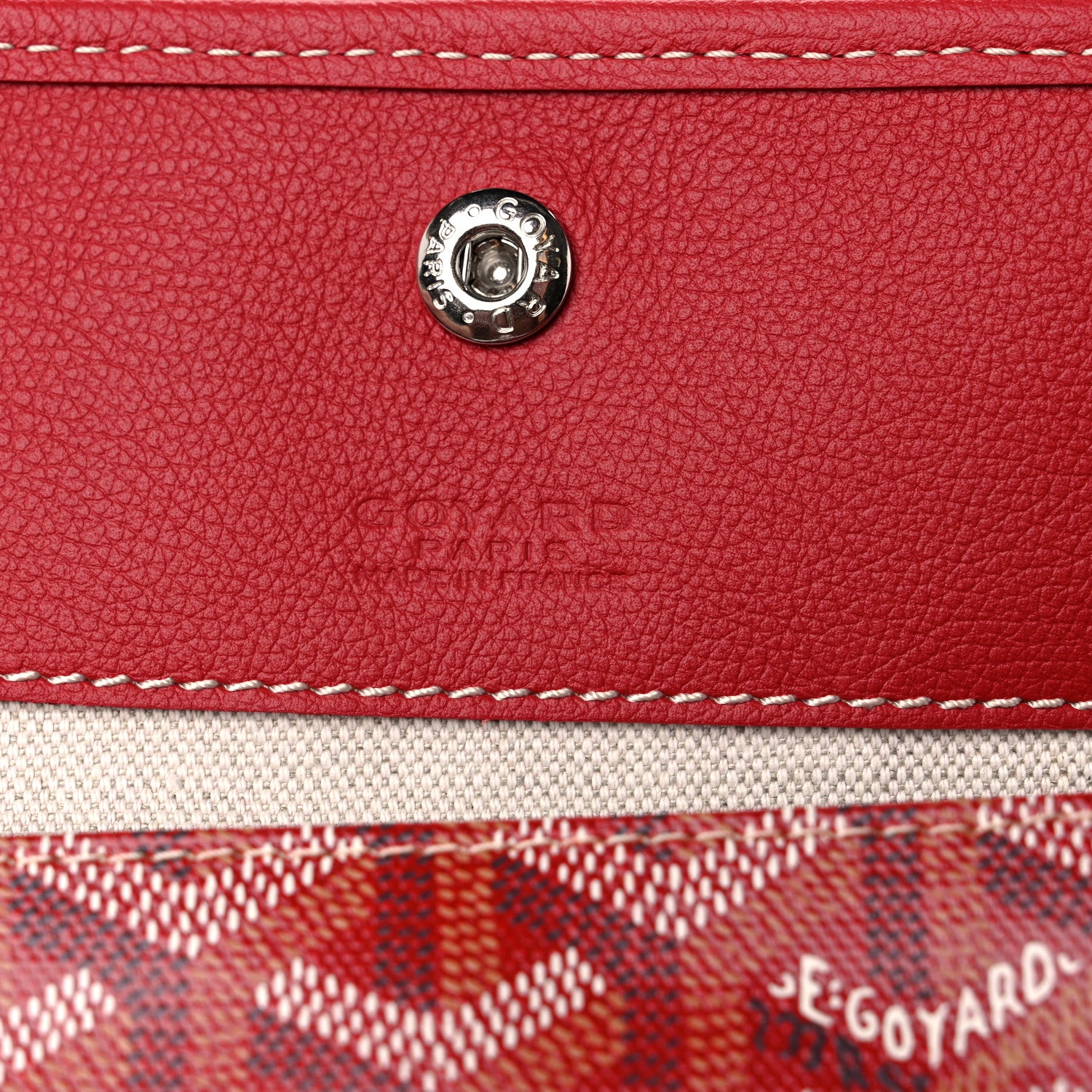 Goyard Goyardine Saint Louis PM Red 7 of 9