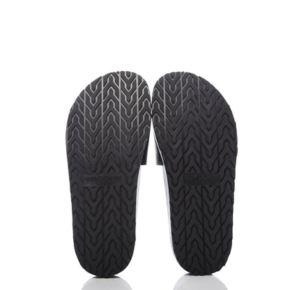 Saint Laurent Calfskin Monogram Jimmy Joan Slide Sandals 37 Black 5 of 8