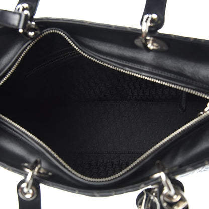 Christian Dior Lambskin Stitched Large Lady Dior Black 5 of 10
