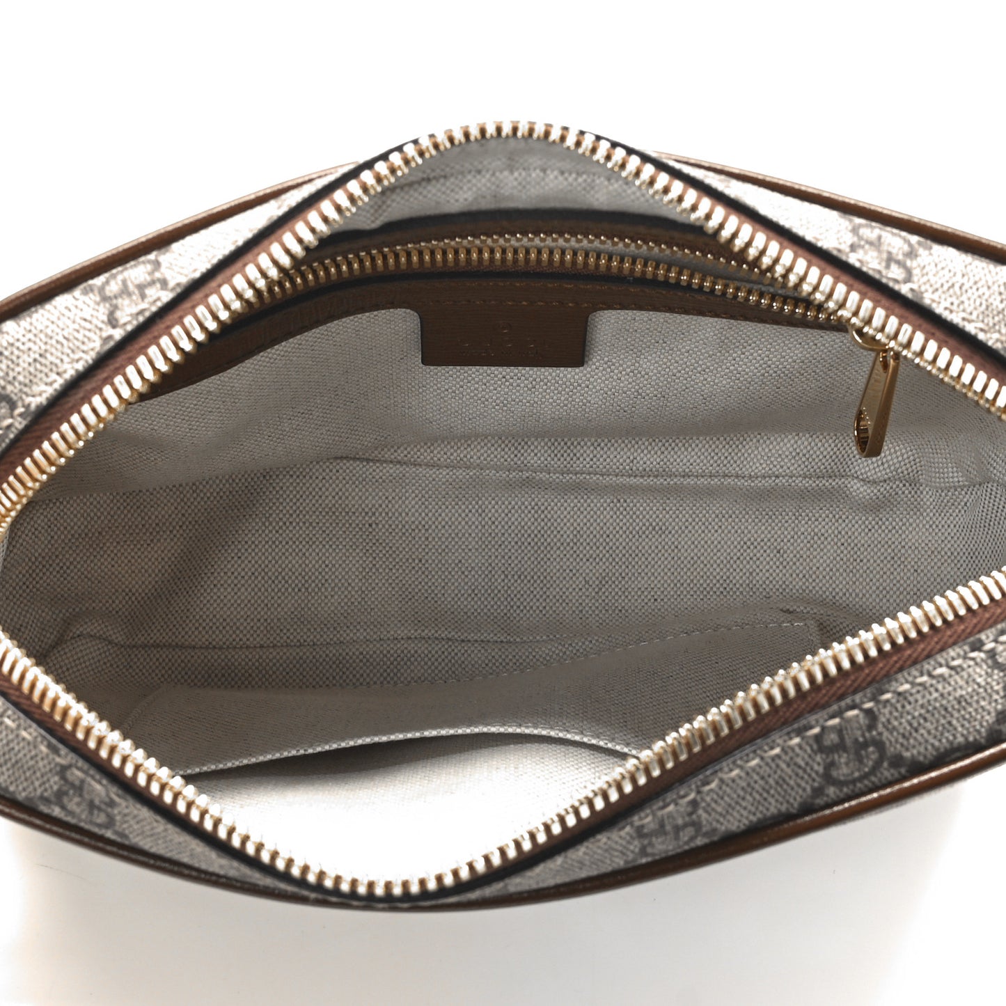GG Supreme Monogram Azalea Calfskin Fake/Not Small Retro Interlocking G Belt Bag 90 36 Beige Ebony Brown Sugar