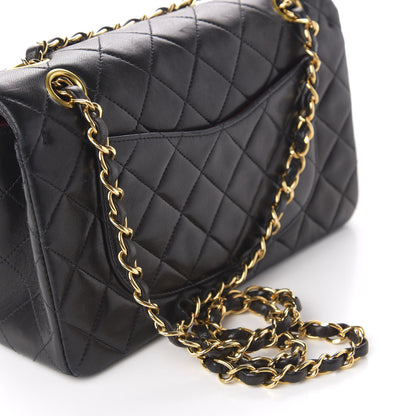 Chanel Lambskin Quilted Small Double Flap Black 11 of 12