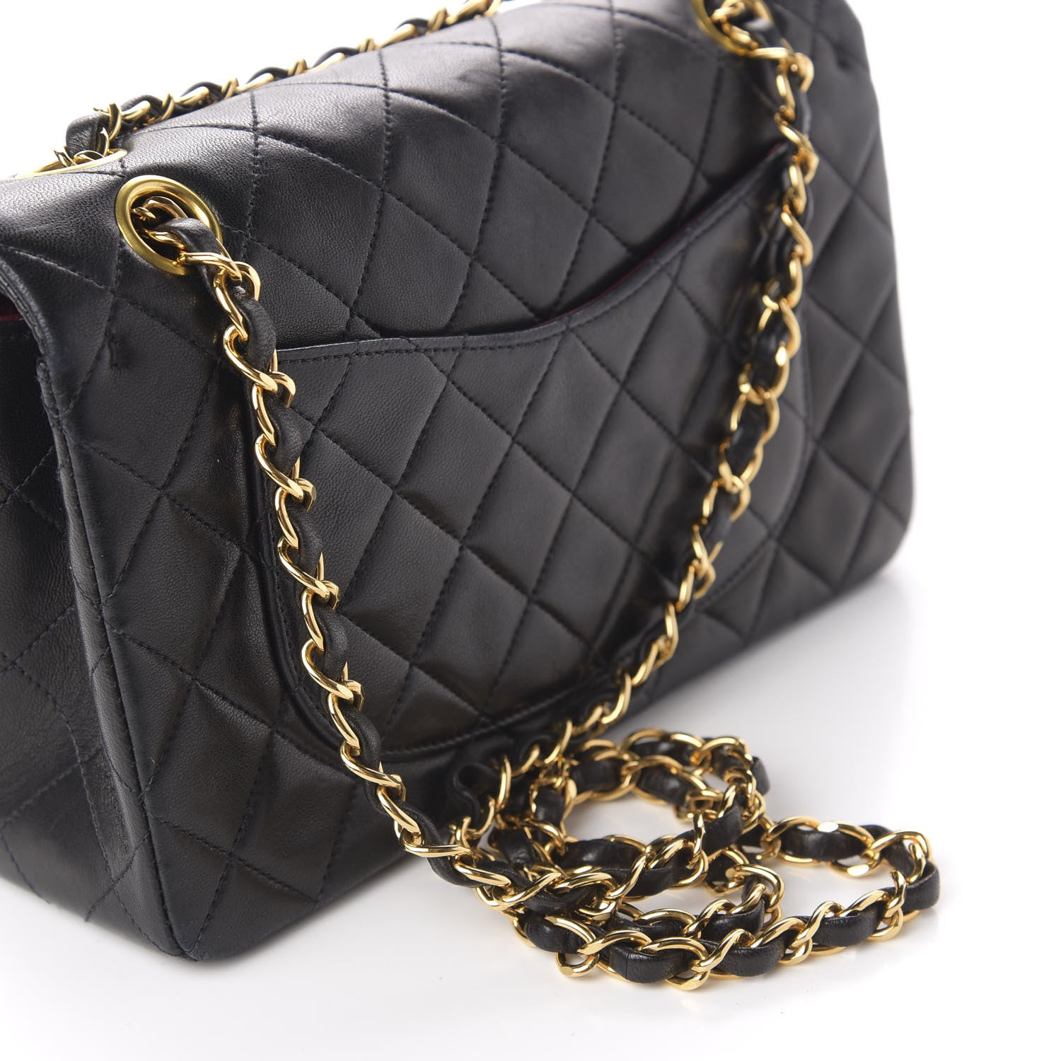 Chanel Lambskin Quilted Small Double Flap Black 11 of 12