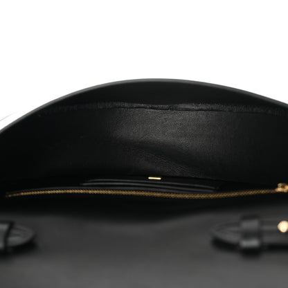 Salvatore Ferragamo Calfskin Aura Shoulder Bag Black 5 of 15