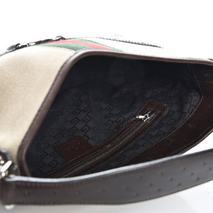 Gucci Canvas Web GG Reins Shoulder Bag Brown 5 of 10