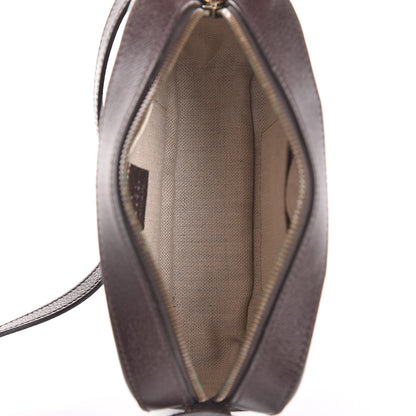 Gucci Textured Calfskin Web Small Webby Bee Shoulder Bag Brown Coffee 5 of 8