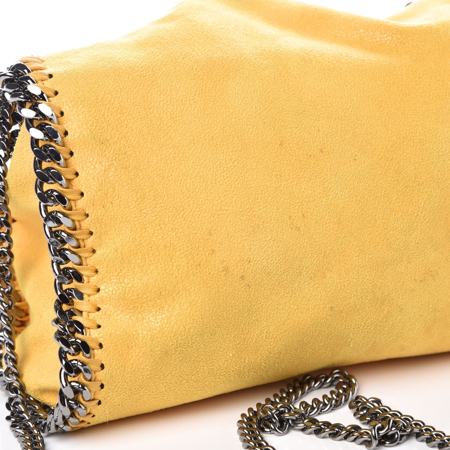 Shaggy Deer Falabella Mini Fold Over Tote Yellow