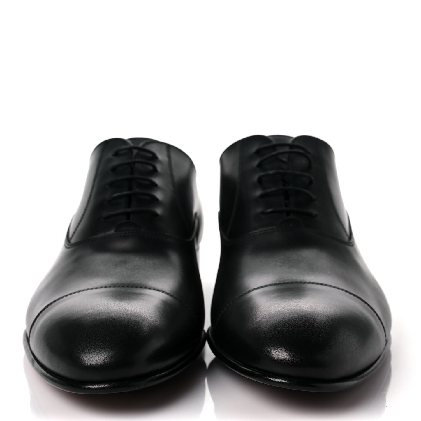 Smooth Calfskin Mens Loafers 45 Black