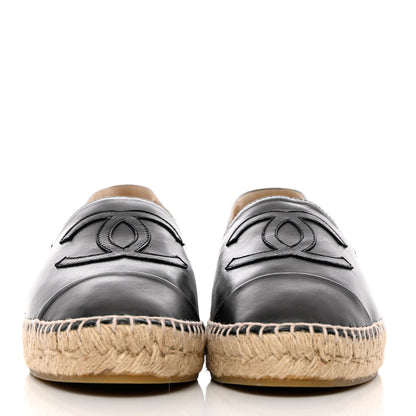 Chanel Lambskin CC Espadrilles 40 Black 2 of 11