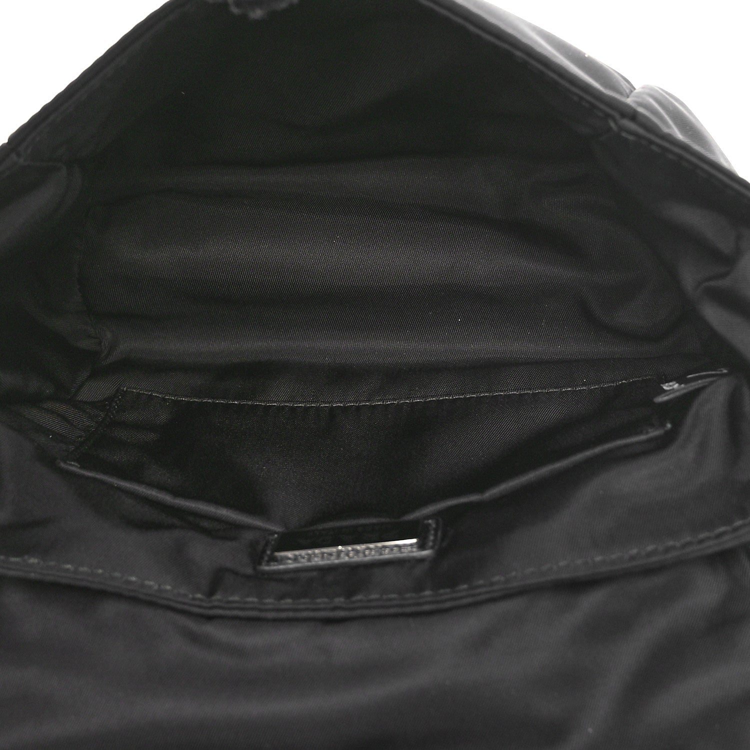 Prada Re-Nylon Saffiano Triangle Shoulder Bag Black 5 of 9
