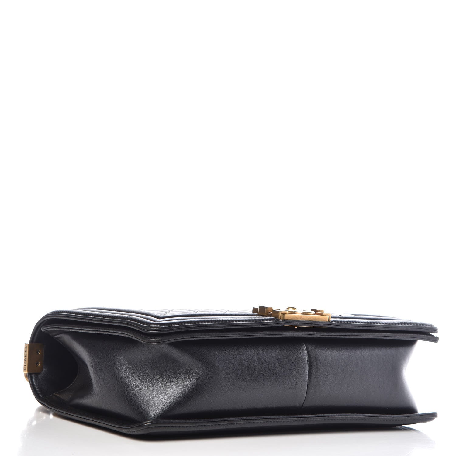 Chanel Metallic Lambskin Quilted New Medium Boy Flap Black 4 of 11