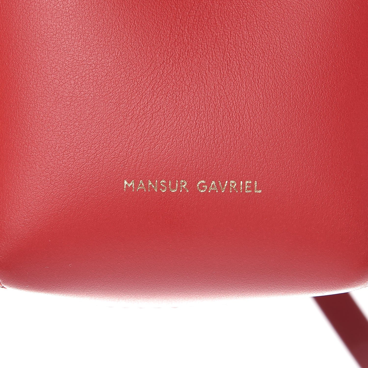 Mansur Gavriel Calfskin Baby Bucket Flamma 6 of 7