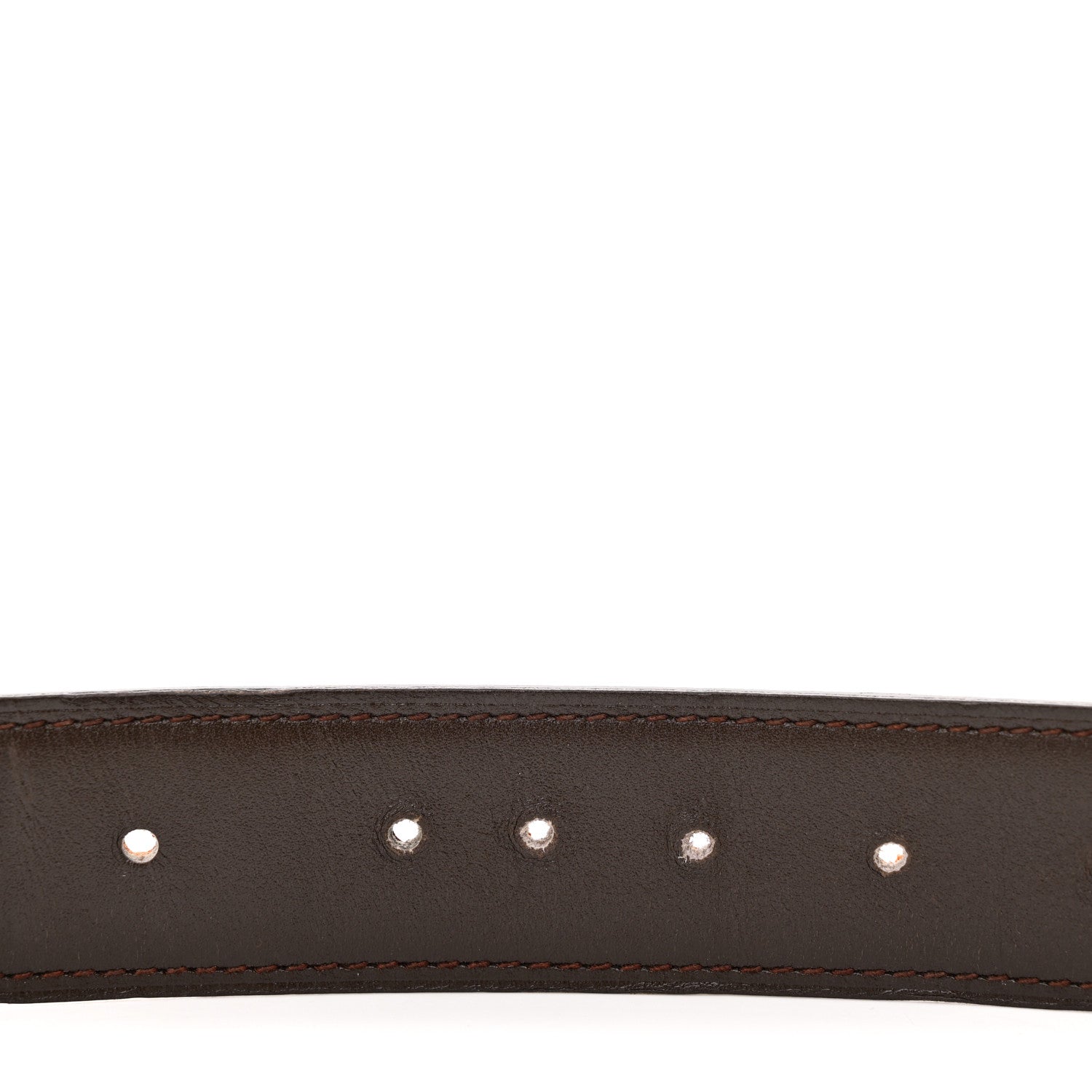 Hermes Togo Box 32mm H Belt 85 34 Orange Chocolate 13 of 17