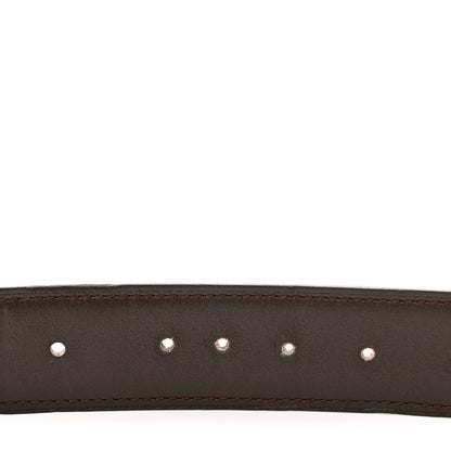 Hermes Togo Box 32mm H Belt 85 34 Orange Chocolate 13 of 17