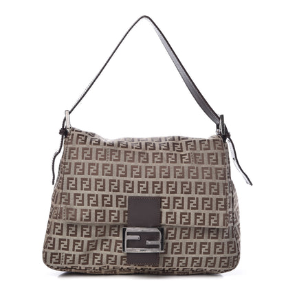 Fendi Zucchino Mama Baguette Dark Brown 1 of 7