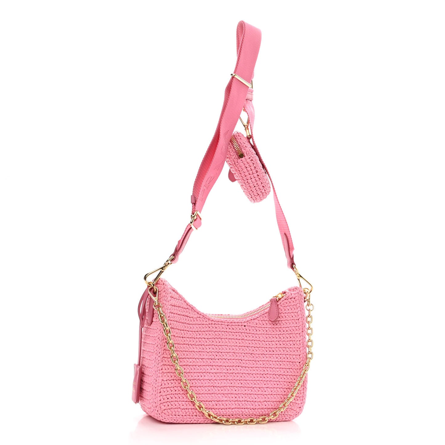 Yarn Raffia Effect Crochet Re-Edition 2005 Shoulder Bag Petalo