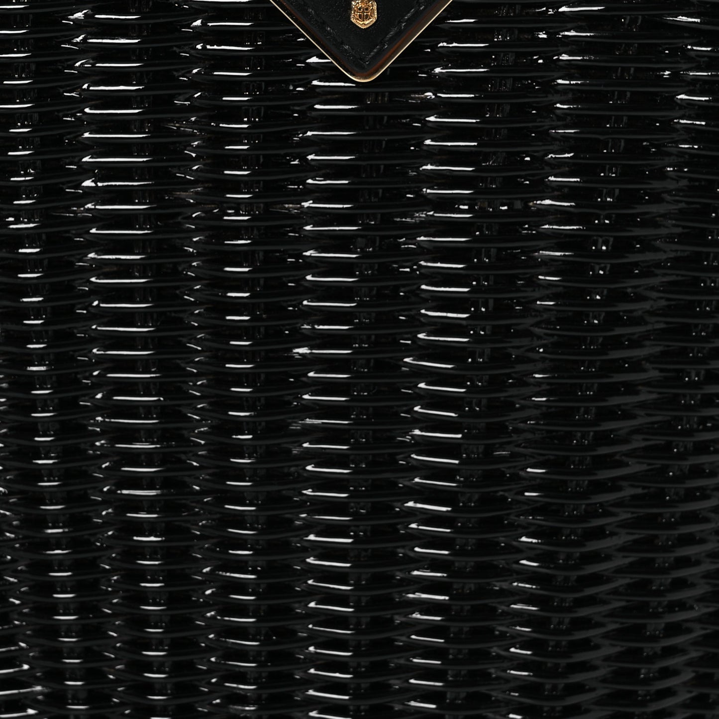 Wicker Canvas Shoulder Bag Black