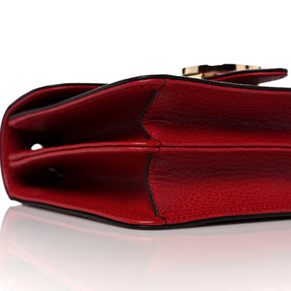 Gucci Dollar Calfskin Small Interlocking G Shoulder Bag Red 9 of 11