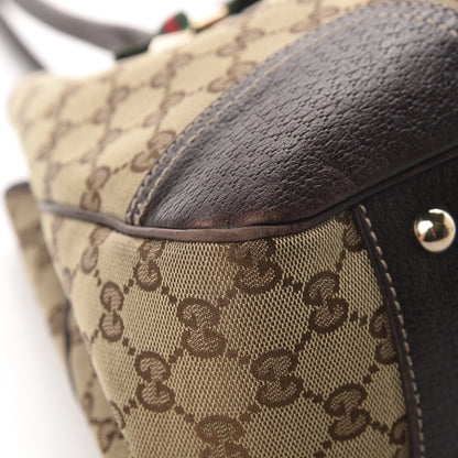 Gucci Monogram Medium Princy Tote Dark Brown 9 of 12
