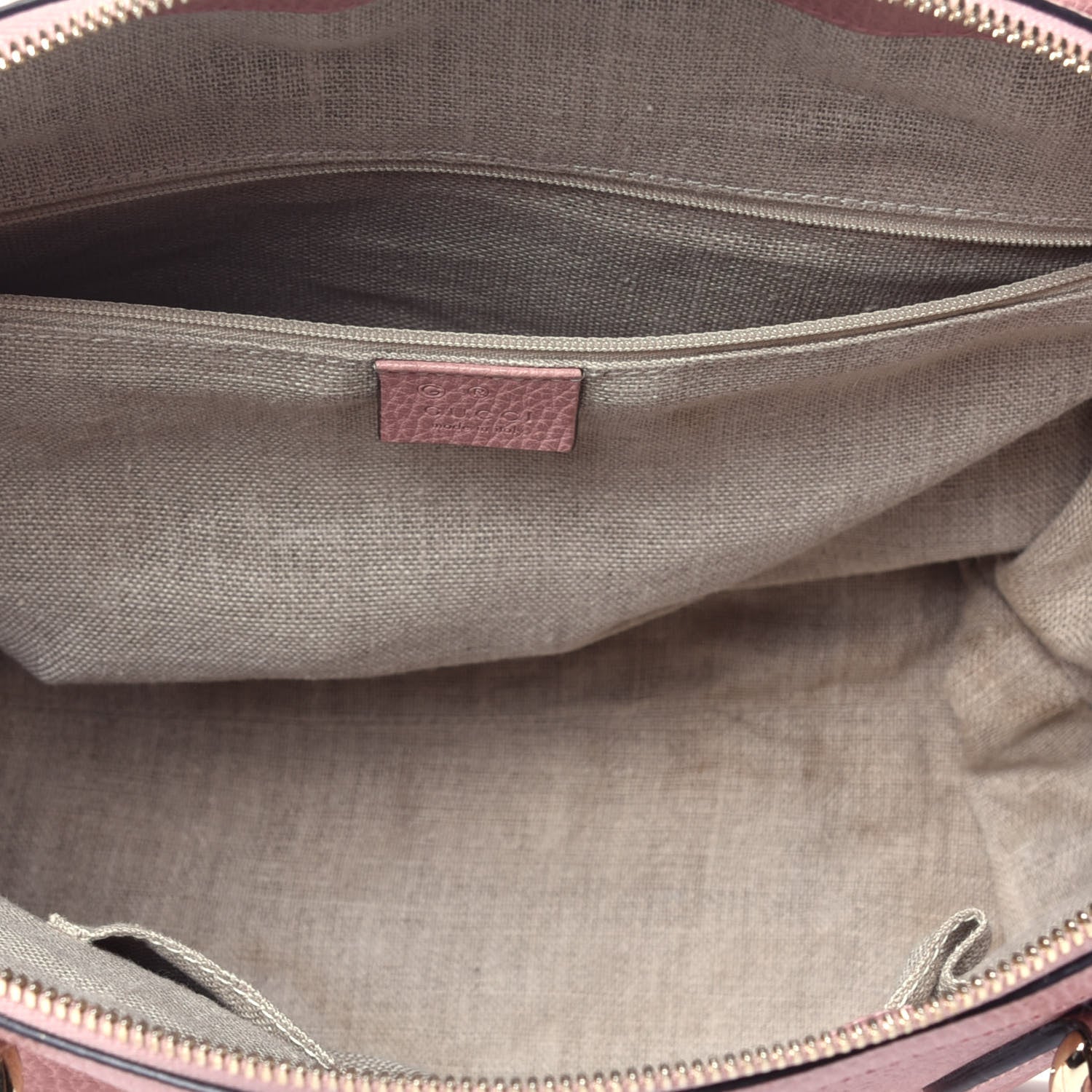 Gucci Dollar Calfskin GG Charm Dome Satchel Soft Pink 6 of 10