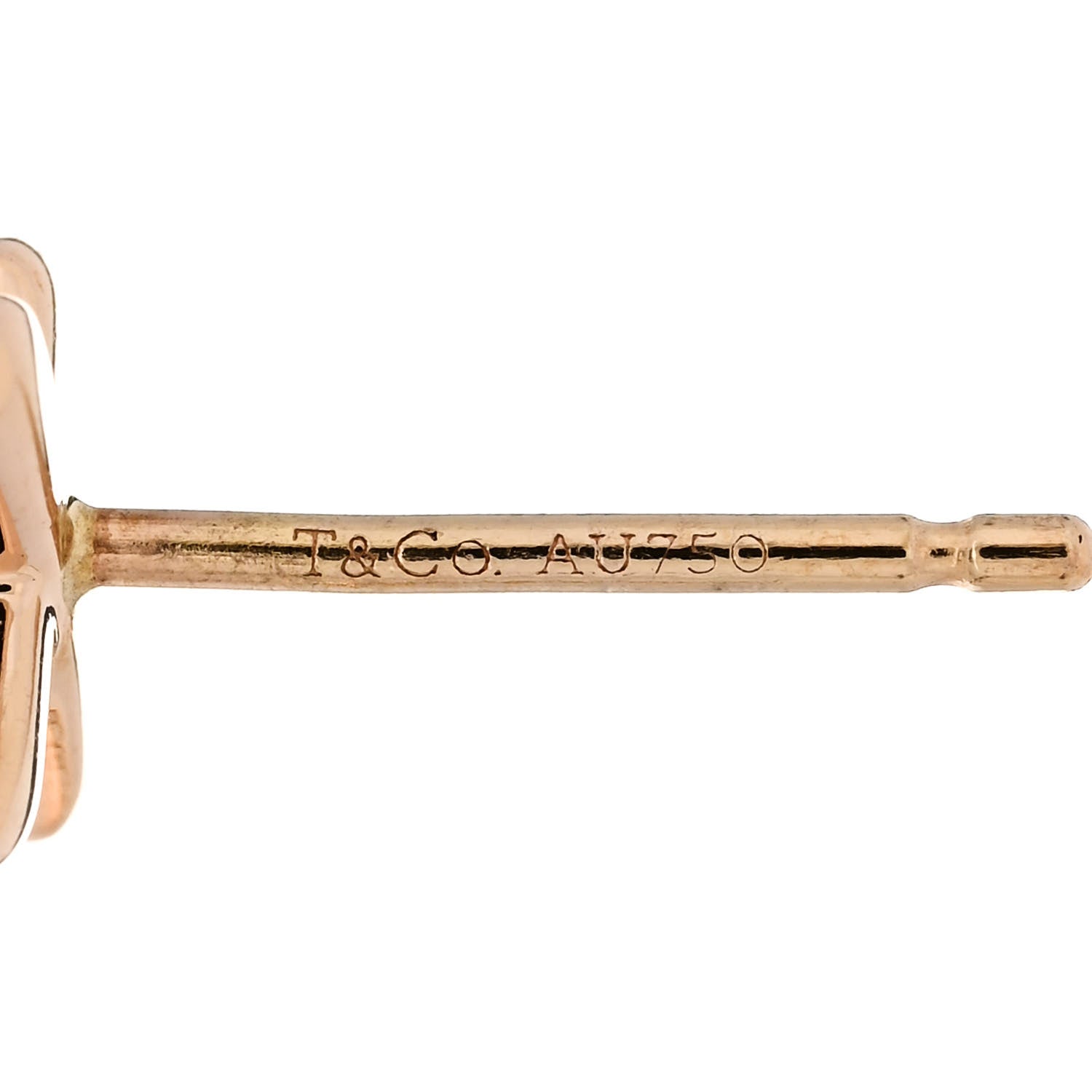 Tiffany 18K Rose Gold Mini Paloma's Graffiti X Earrings 4 of 4
