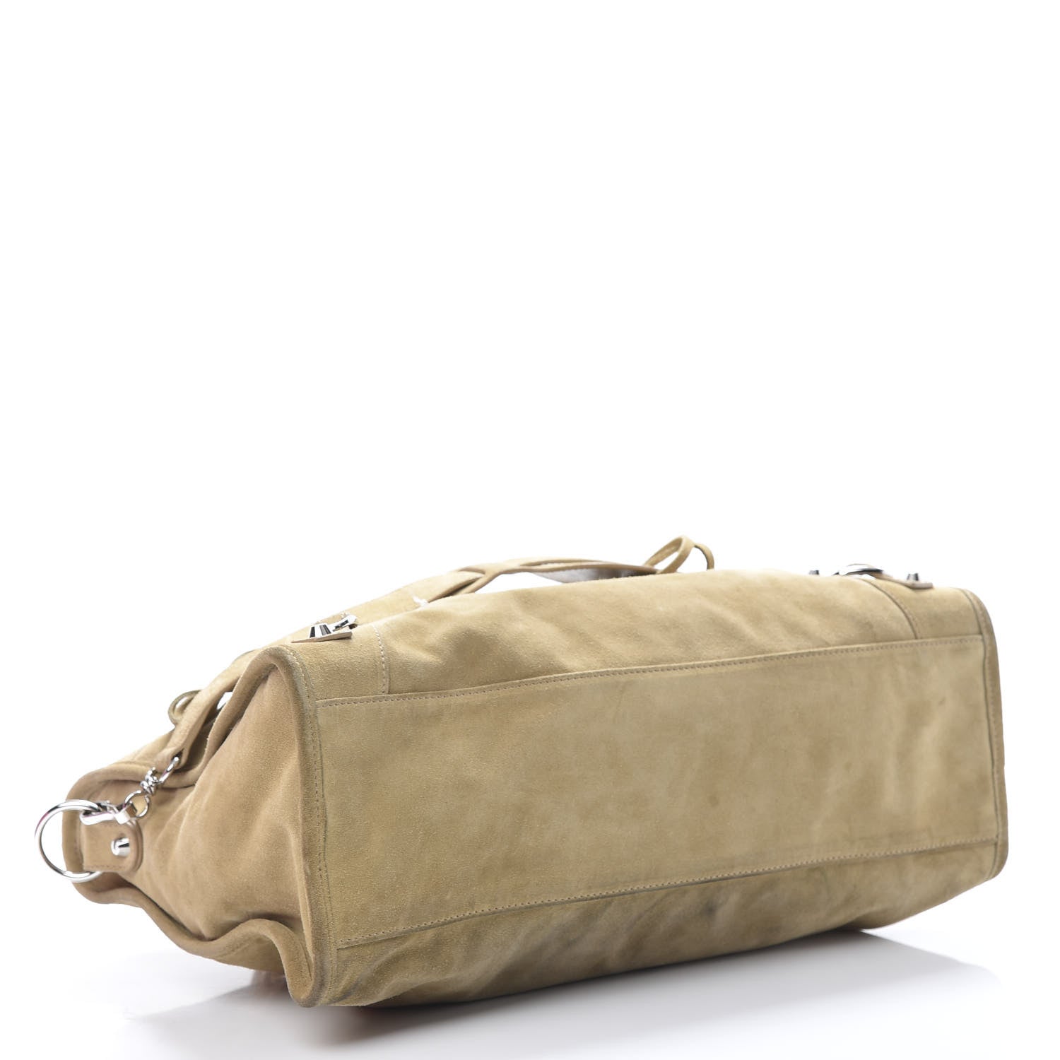 Balenciaga Baby Daim Suede Classic Hardware Silver City Beige Latte 4 of 15