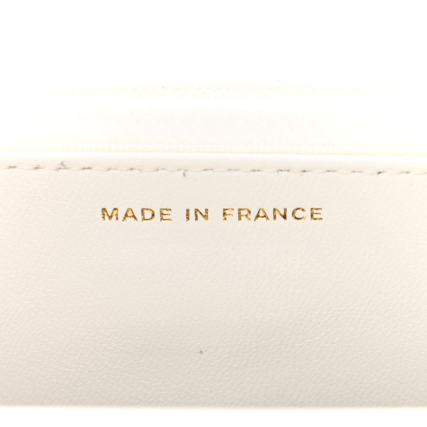 Goatskin Quilted Punk Essentials Wallet On Chain WOC White