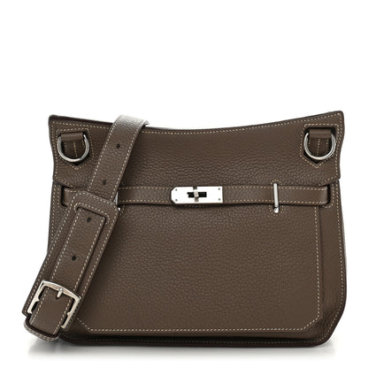 Hermes Taurillon Clemence Jypsiere 28 Etoupe 1 of 9