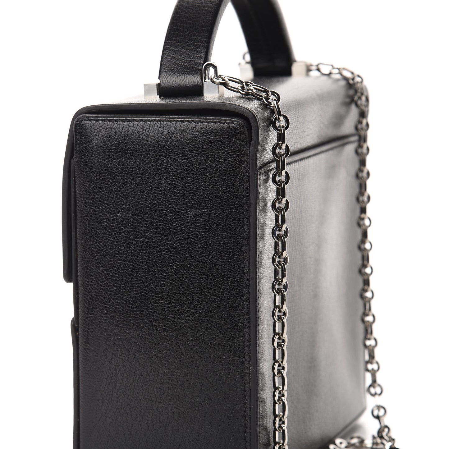 Chevre Chamkila Cinhetic Boxy Top Handle Bag Black