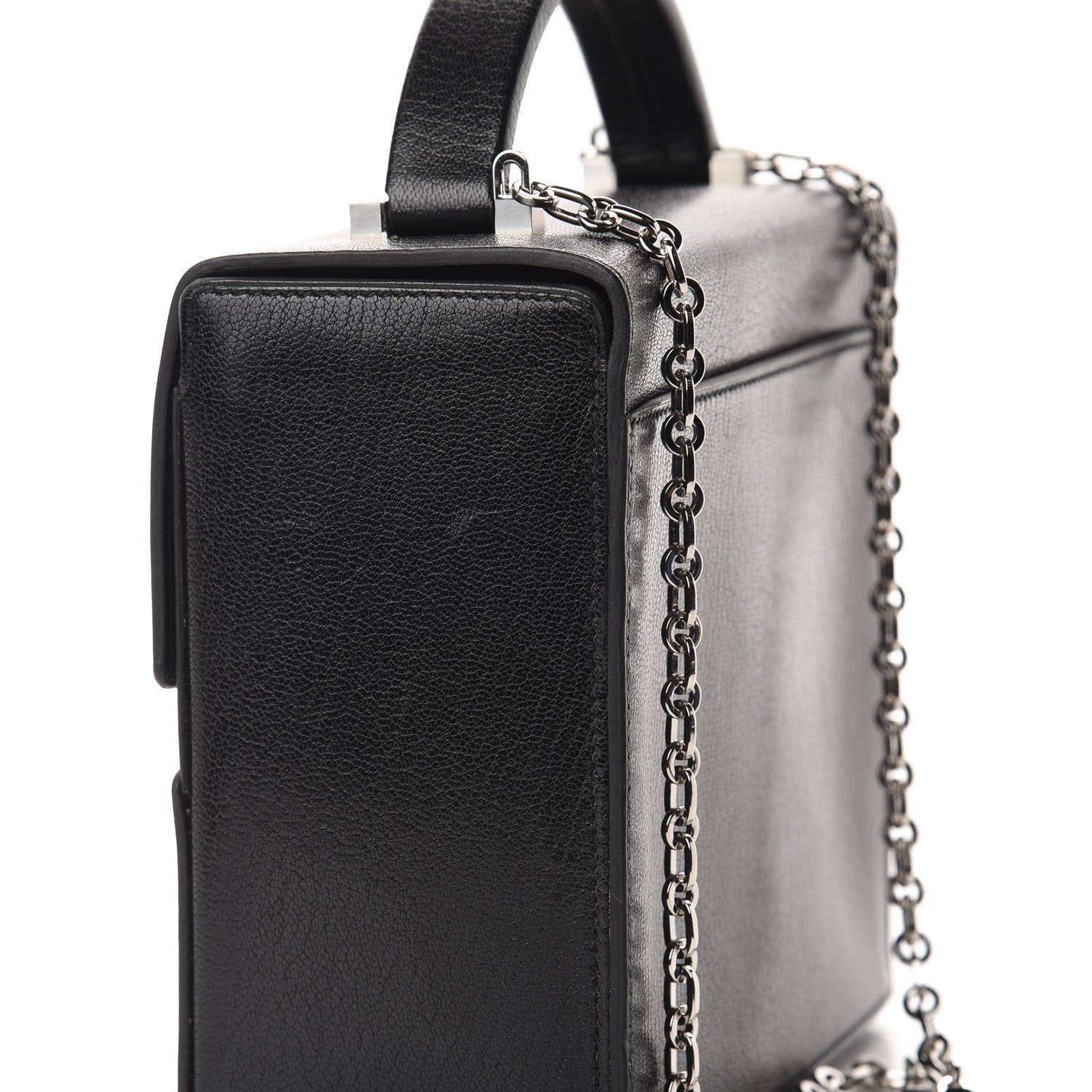 Hermes Chevre Chamkila Cinhetic Boxy Top Handle Bag Black 10 of 11