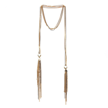 Louis Vuitton Dreamonogram Tie Necklace Gold Palladium 1 of 5
