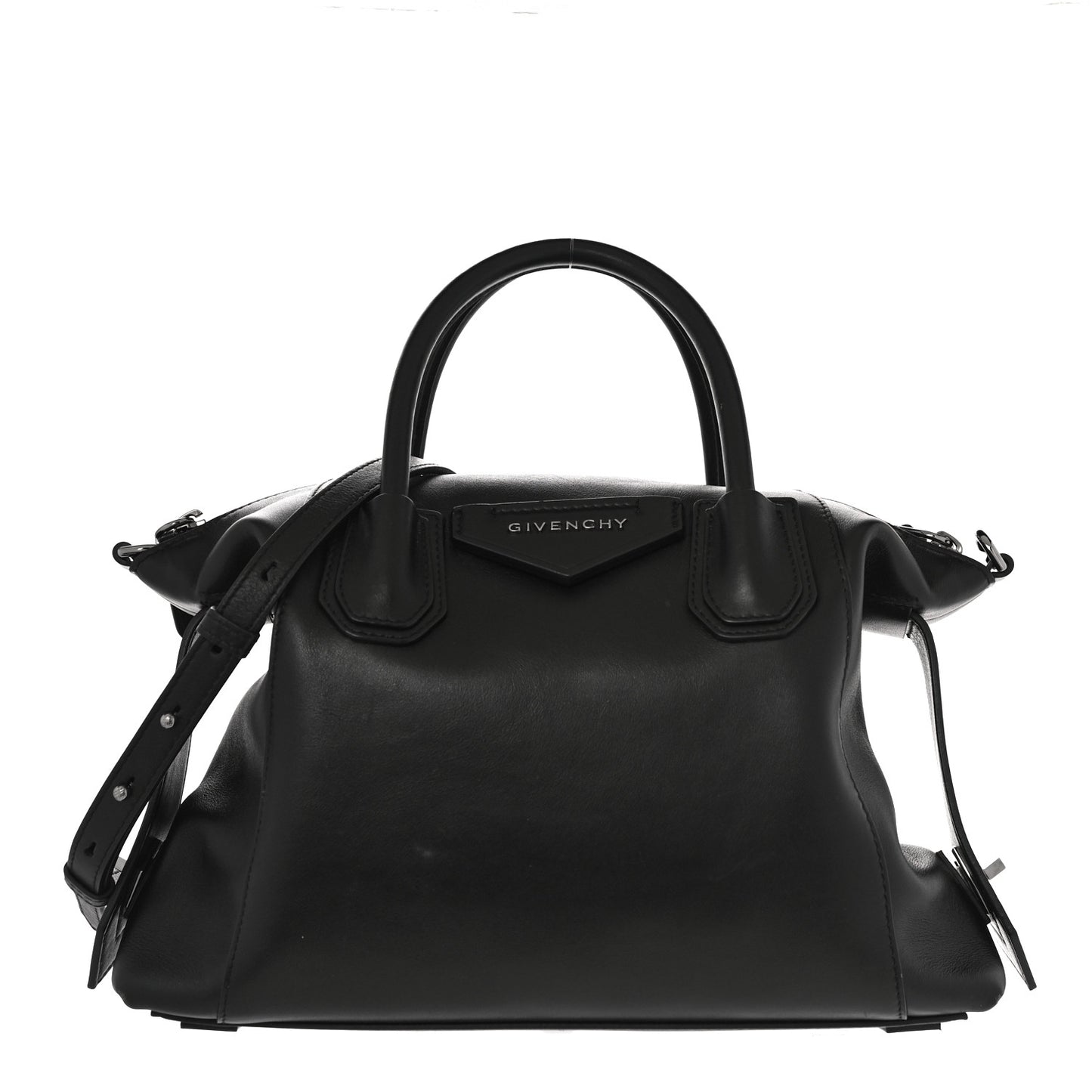 Smooth Calfskin Small Soft Antigona Black