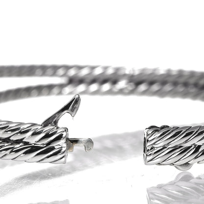 David Yurman Sterling Silver 18K Yellow Gold Diamond Albion Cable Bracelet 4 of 4