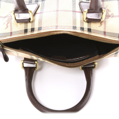 Burberry Haymarket Check Studded Bowler Brown 5 of 21