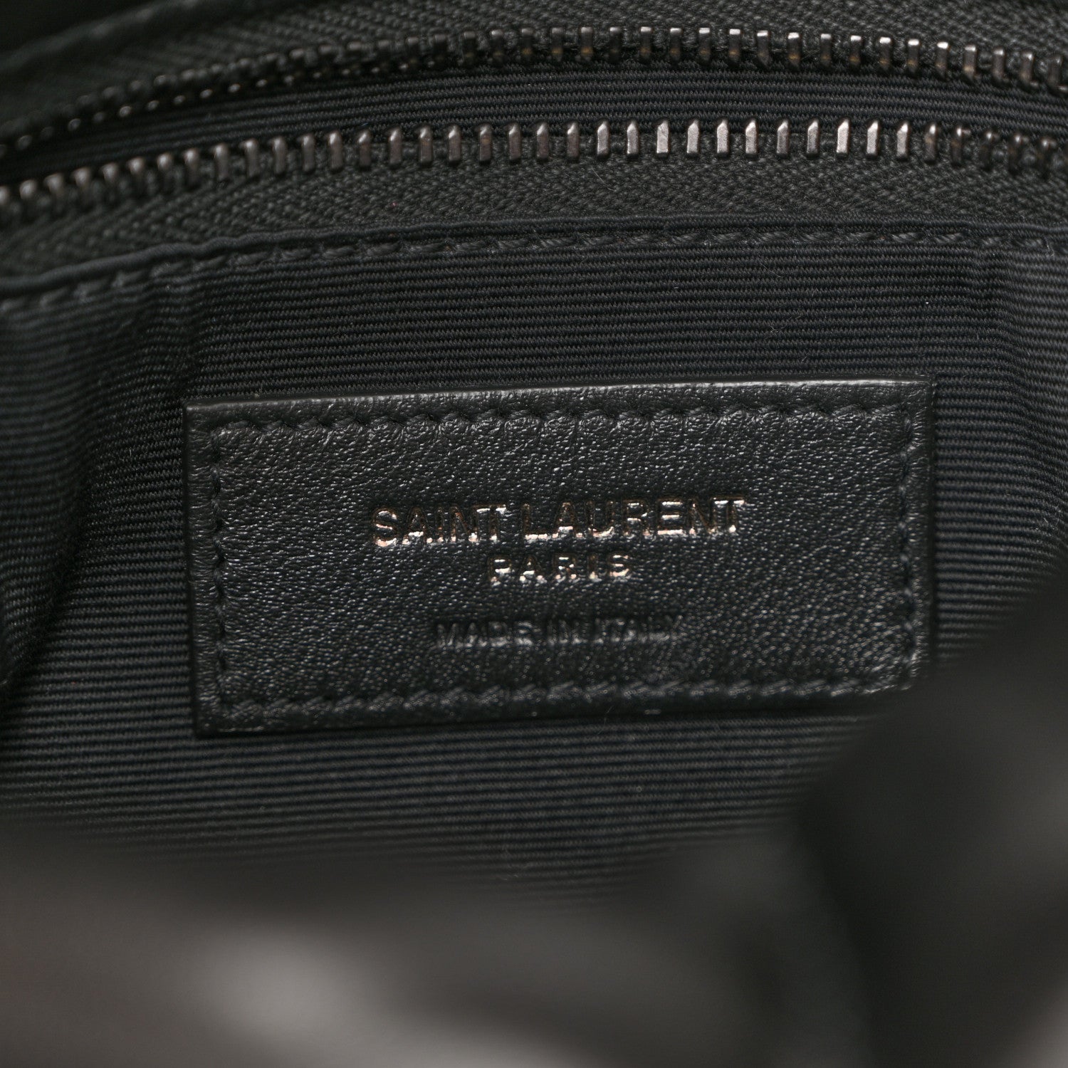 Saint Laurent Lambskin Quilted Small Loulou Puffer Monogram Monochrome Chain Satchel Black 6 of 12