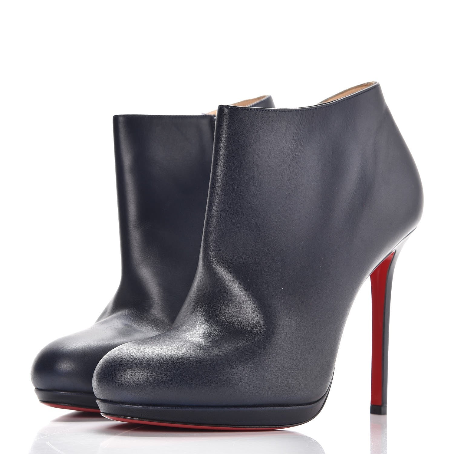 Christian Louboutin Calfskin Bella Top 120 Ankle Boots 40 Night 3 of 9