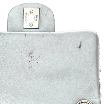 Chanel Sequin Mini Square Flap Silver 9 of 12