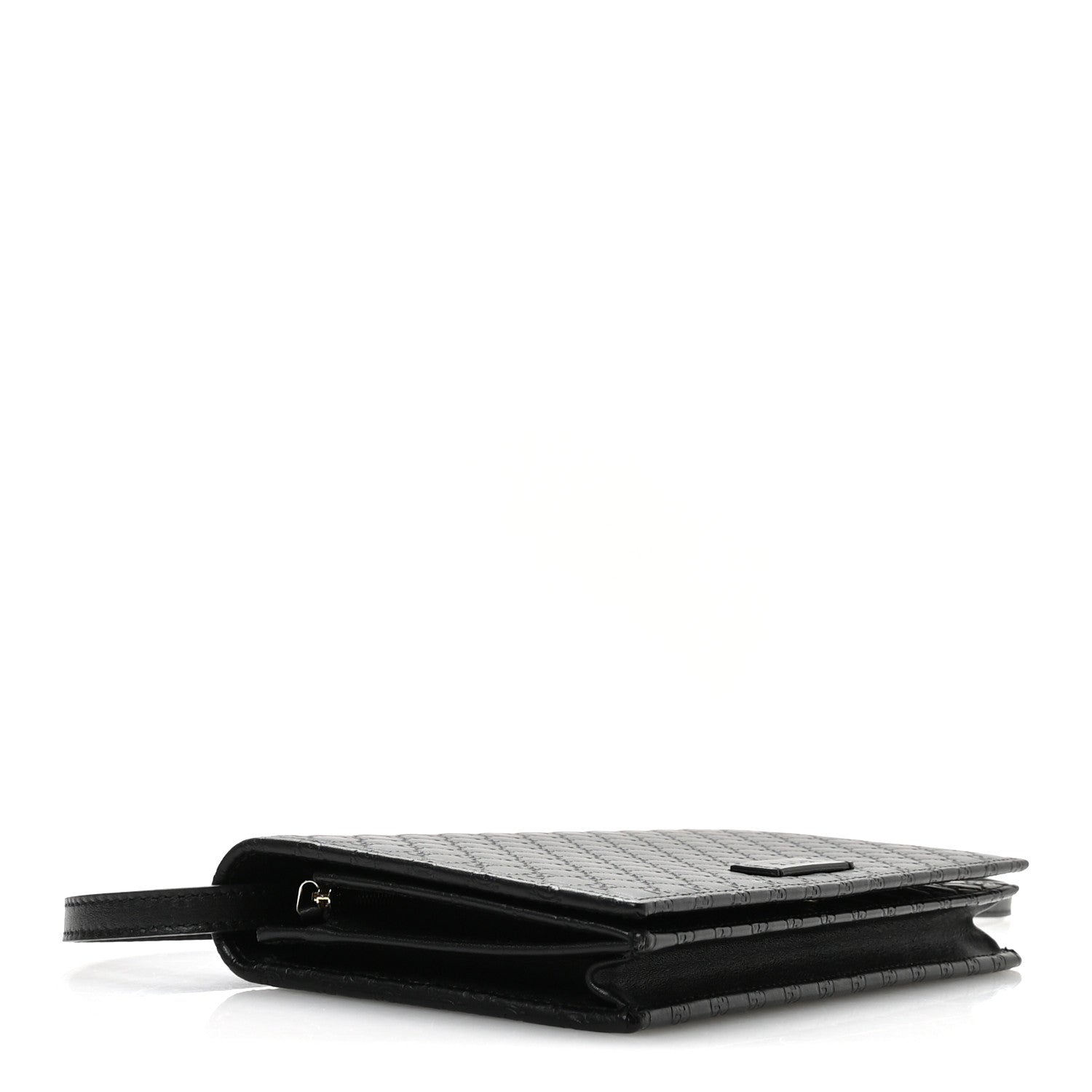 Gucci Microguccissima Crossbody Wallet Black 4 of 10