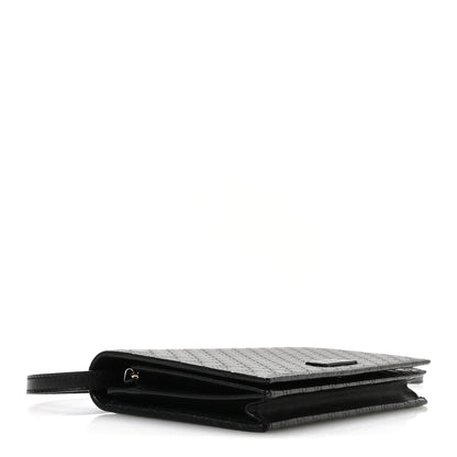 Gucci Microguccissima Crossbody Wallet Black 4 of 10