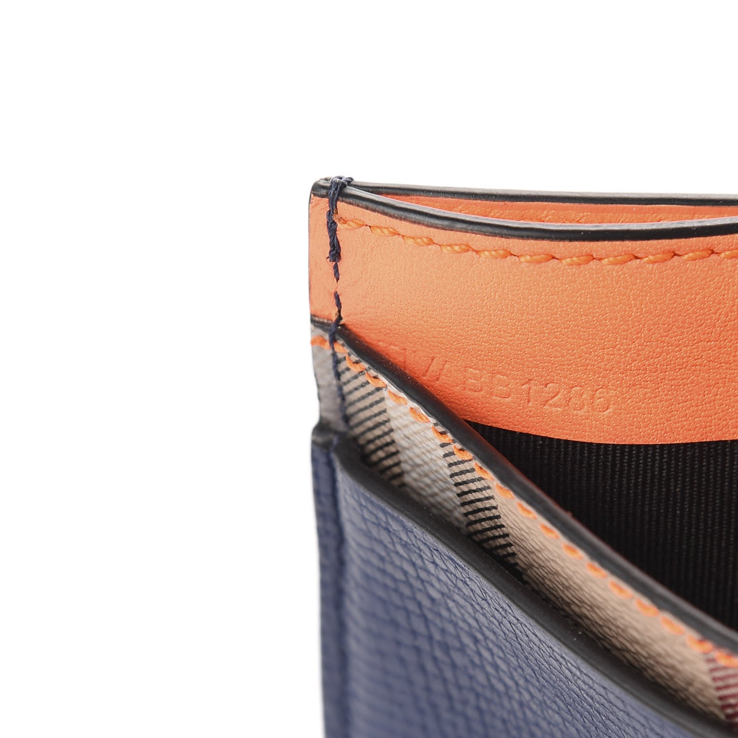 Burberry Grainy Calfskin Haymarket Check Sandon Card Case Multicolor 8 of 9