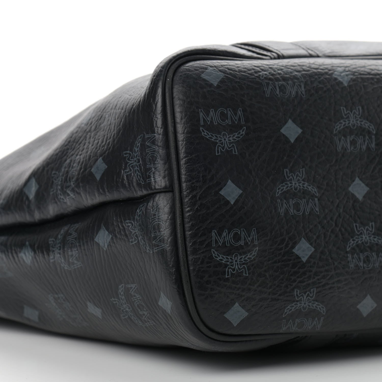 MCM Visetos Shopping Tote Black 9 of 16