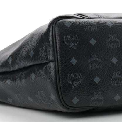 MCM Visetos Shopping Tote Black 9 of 16
