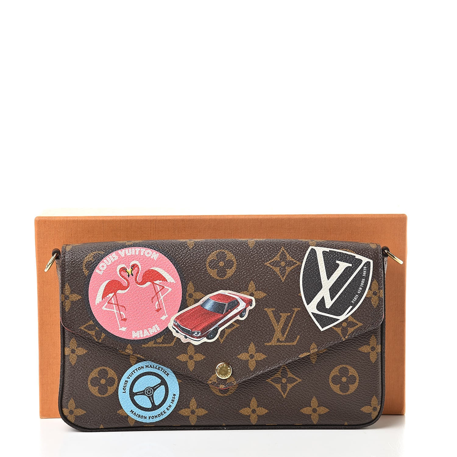 Louis Vuitton Monogram World Tour Pochette Felicie 8 of 8