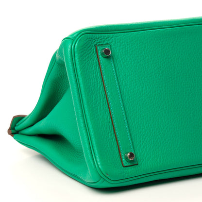 Hermes Taurillon Clemence Birkin 35 Menthe 6 of 14