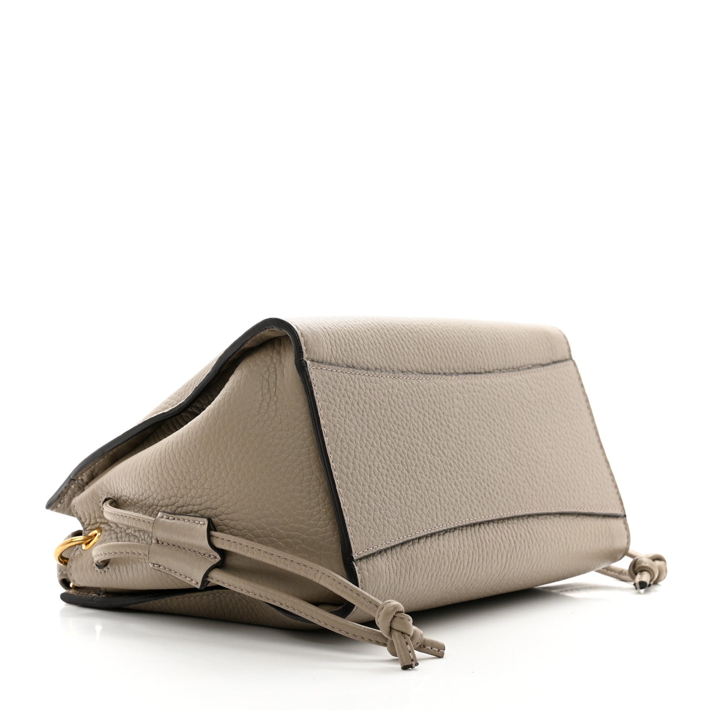 Heavy Grain Small Iris Tote Powder Grey Dark Clay