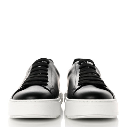 Louis Vuitton Calfskin Time Out Sneakers 38.5 Black 2 of 8